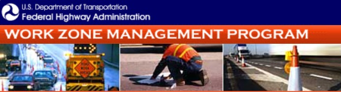 Screenshot of the Work Zone Management Program home page