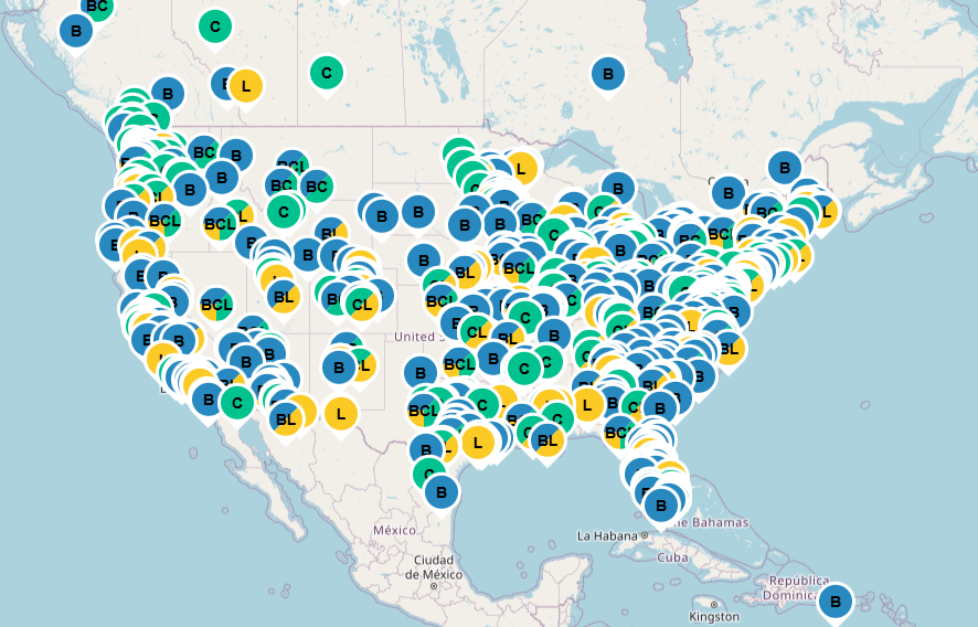 image of ITS BCLL map