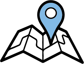 image of a map with a pushpin