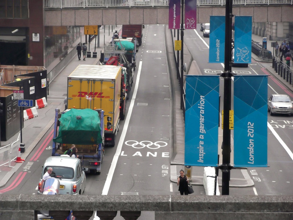 Increased congestion was reported initially on the Olympic Route Network but traffic volumes and activation of Games Lanes were less than expected.