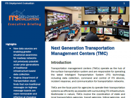 Thumbnail of the first page of the 2021 Executive Briefing on Next Generation TMCs