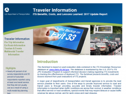 Thumbnail of the first page of the Traveler Information 2017 Fact Sheet